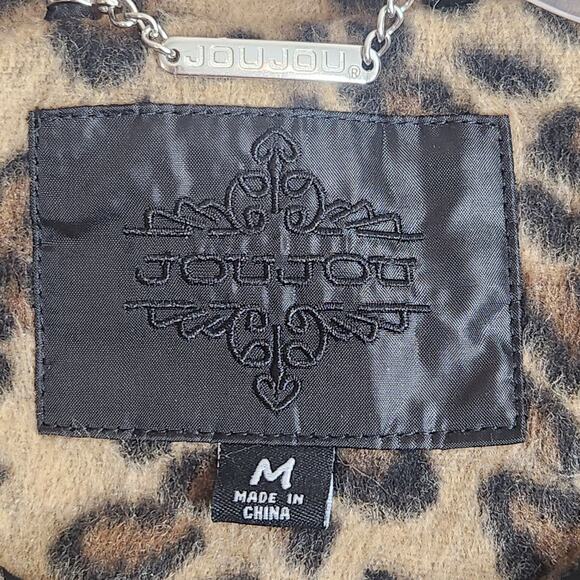 JouJou Leopard Print Lightweight Coat Medium, NWT - Picture 4 of 5